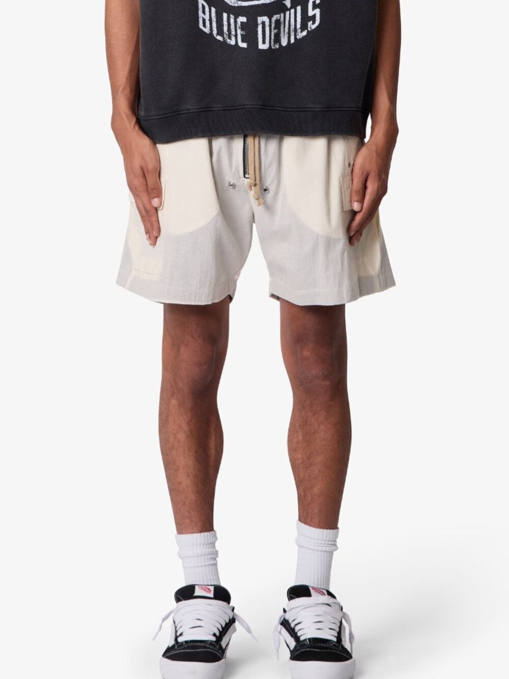 mnml Cargo Mud Shorts - Off White Size SOff White / S
